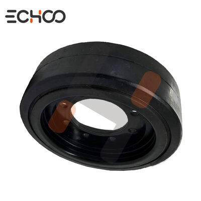 Kalite  High-Quality Road Machinery Rubber Roller Wheel Solid Tire Wheel for Pavers fabrika